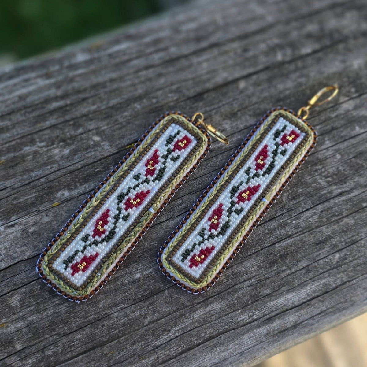 Red, Gold & Green Florals