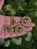 Jasper & Petrified Wood Earrings