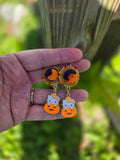 Orange & Purple Tufts with Hello Kitty