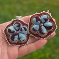 Blue & Wine Floral Tufts