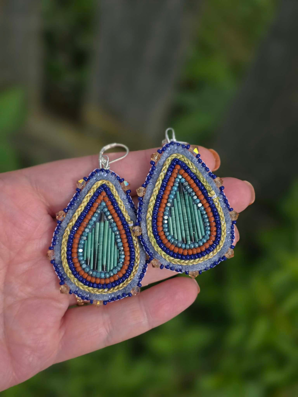 Blue Quill Teardrops